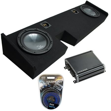 2009-2014 Ford F-150 Ext Super Cab Truck Harmony R104 Dual 10" Sub Box & CXA4001