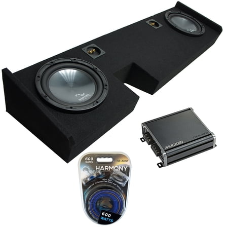 2009-2014 Ford F-150 Ext Super Cab Truck Harmony R124 Dual 12" Sub Box & CXA4001