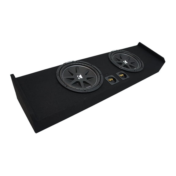 2009-2015 Ford F-150 Super Crew Truck Kicker Comp C12 Dual 12" Sub Box 2 Ohm