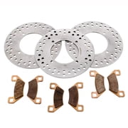 2009 Arctic Cat TRV 400 2-UP Front & Rear Brake Rotors & Severe Duty Brake Pads