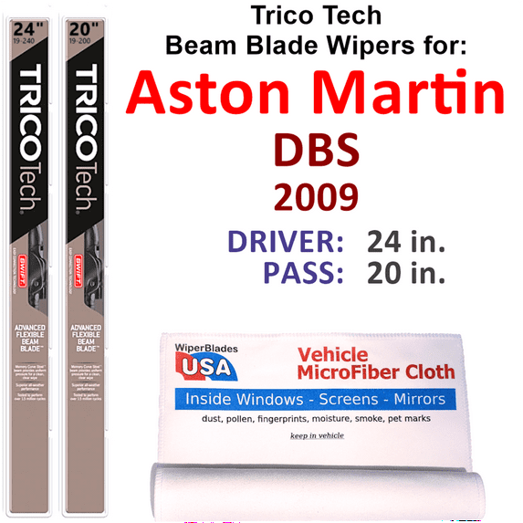 2009 Aston Martin DBS Beam Blade Wipers (Set of 2)