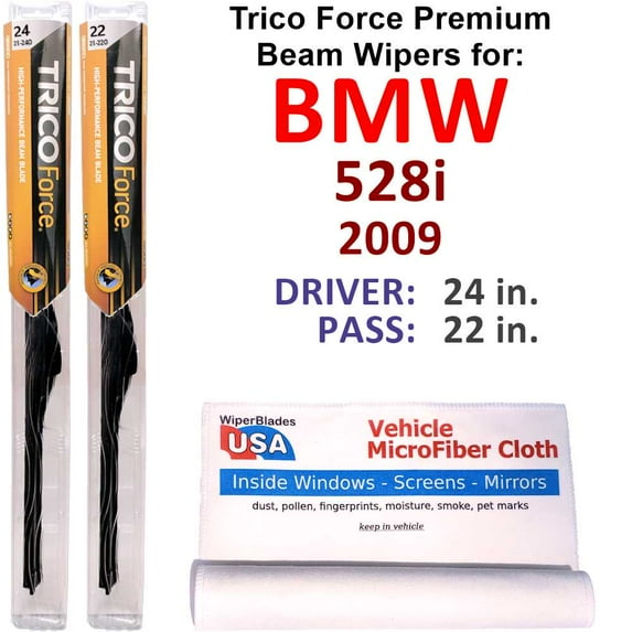 2009 BMW 528i Performance Beam Wipers (Set of 2)