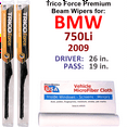 thumbnail image 1 of 2009 BMW 750Li Performance Beam Wipers (Set of 2), 1 of 3