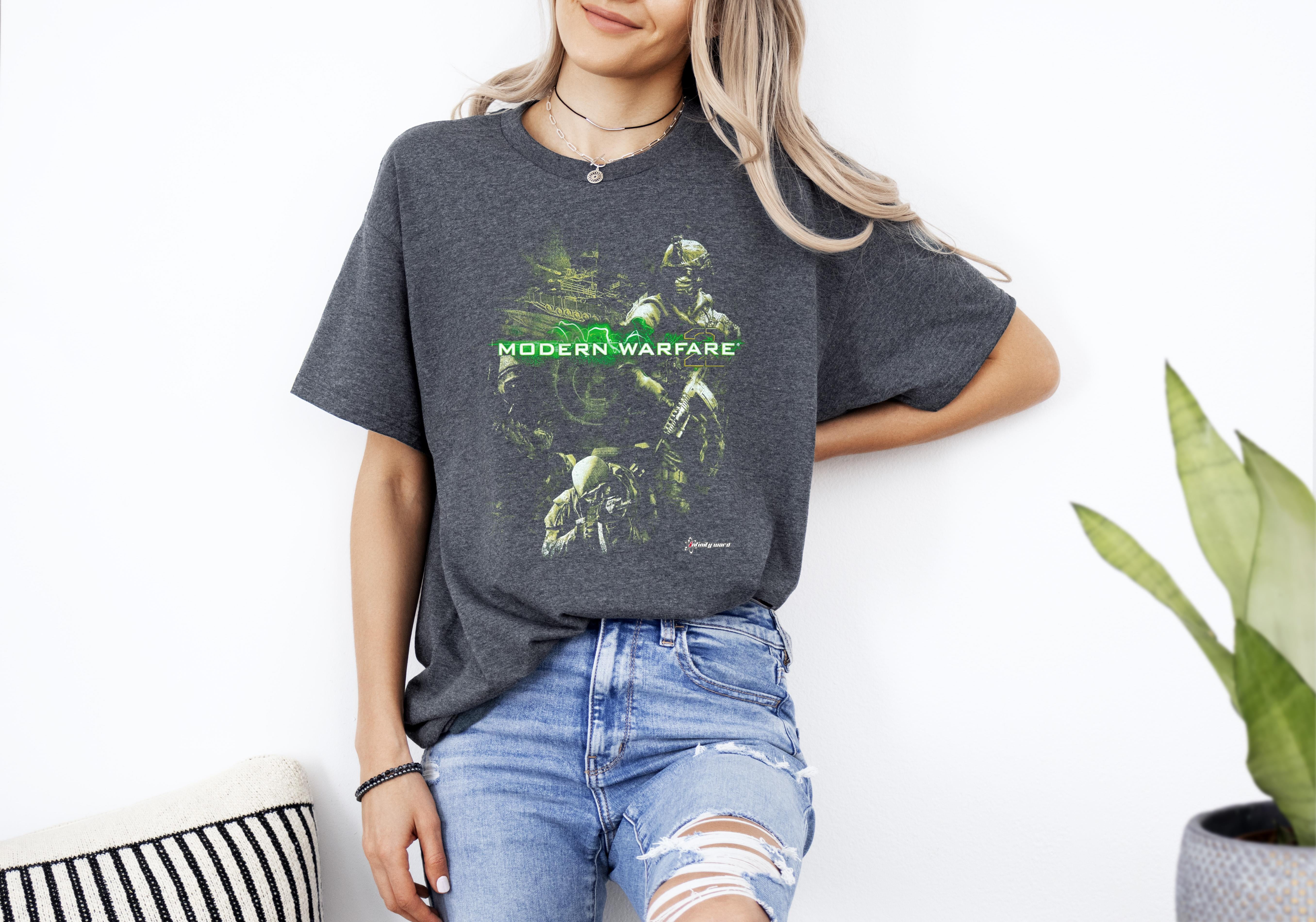 2009 Call of Duty Modern Warfare 2 IW Promo Vintage Y2K TShirt Up To