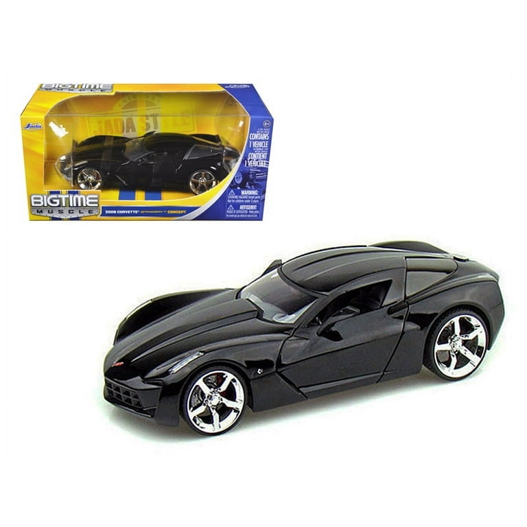2009 Chevrolet Corvette Stingray Concept Black 1/24 Diecast