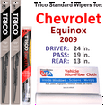 thumbnail image 1 of 2009 Chevrolet Equinox Wiper Blades (Set of 3) w/Rear Wiper, 1 of 3