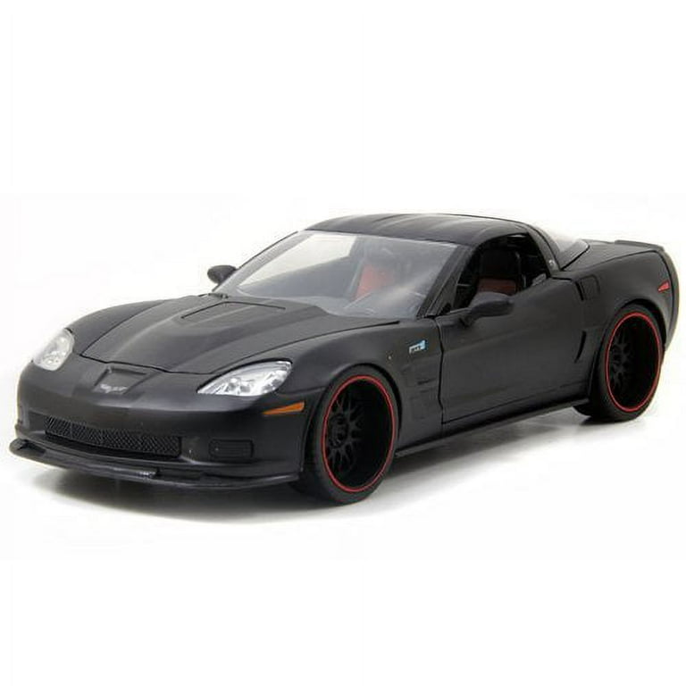 2009 Chevy Corvette ZR1 1:18 Scale (Matte Black) - Walmart.com