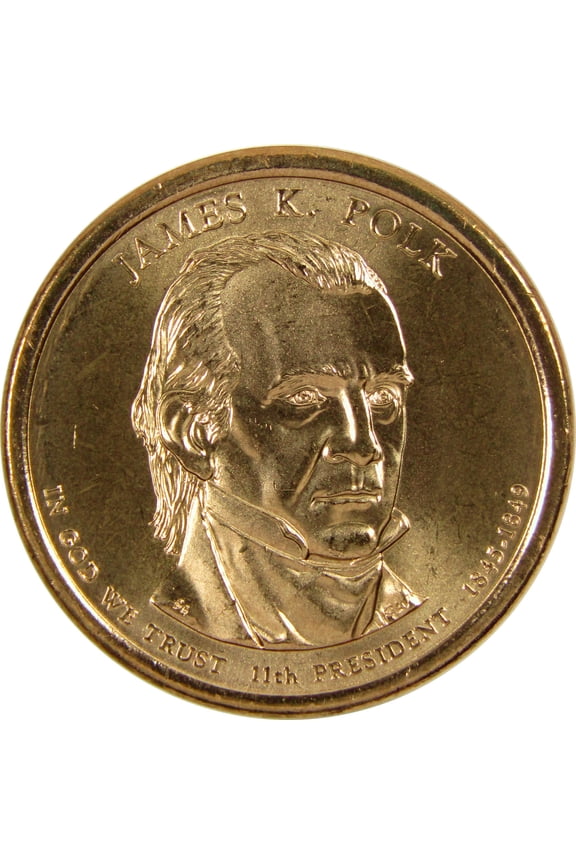 2009 D James K Polk Presidential Dollar BU Uncirculated $1 Coin