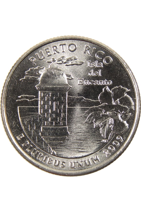 2009 D Puerto Rico Territories Quarter BU Uncirculated Clad 25c Coin