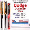 thumbnail image 1 of 2009 Dodge Durango Performance Beam Wipers (Set of 3) w/Rear Wiper, 1 of 3