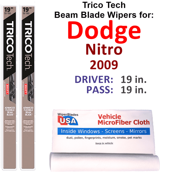 2009 Dodge Nitro Beam Blade Wipers (Set of 2)