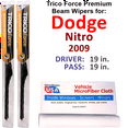 thumbnail image 1 of 2009 Dodge Nitro Performance Beam Wipers (Set of 2), 1 of 3