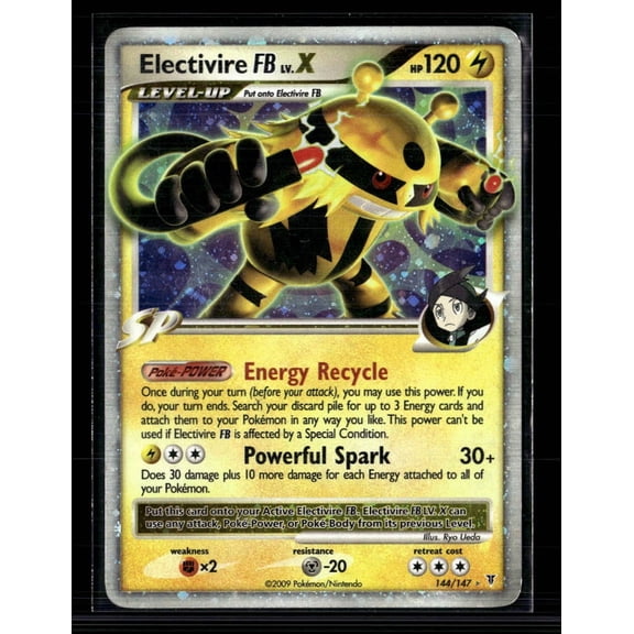 Pokemon 2009 EX Supreme Victors Electivire FB 144/147 Holo Rare Trading Card