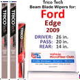 thumbnail image 1 of 2009 Ford Edge Beam Blade Wipers (Set of 3) w/Rear Wiper, 1 of 3
