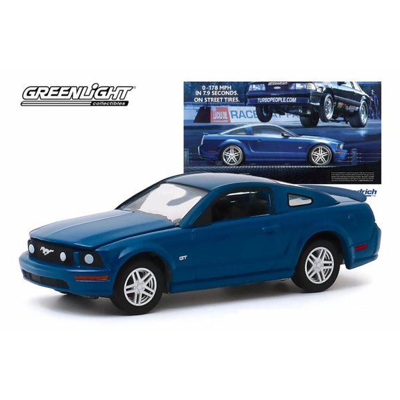 2009 Ford Mustang GT, "0-178 MPH In 7.9 Seconds. On Street Tires" BFGoodrich Vintage Ad Car - Greenlight 30139/48 - 1/64 scale Diecast Model Toy Car