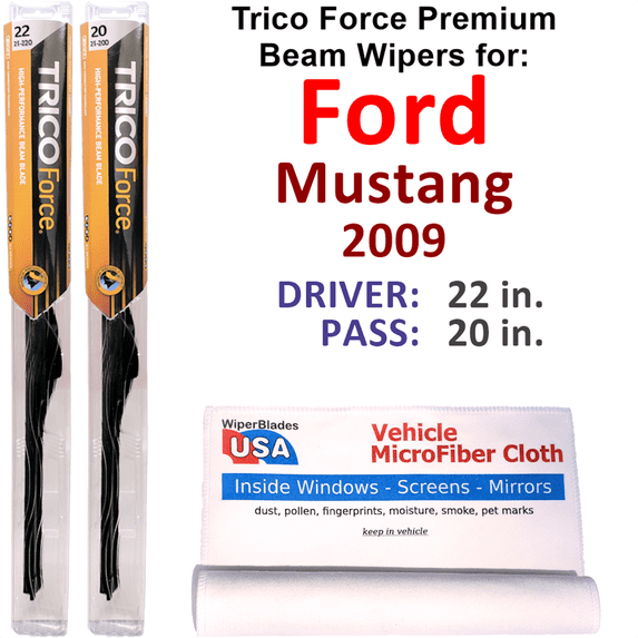 2009 Ford Mustang Lujo Performance Beam Wipers (Set of 2)