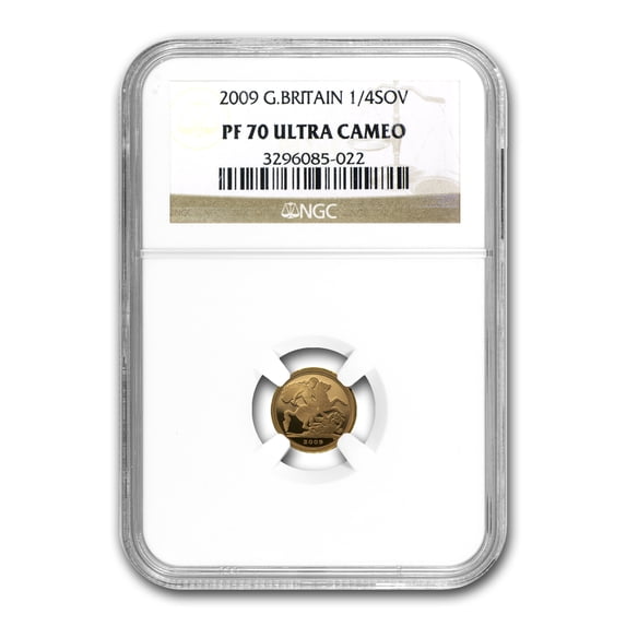 2009 Great Britain Gold 1/4 Sovereign PF-70 NGC