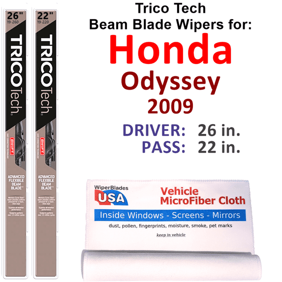 2009 Honda Odyssey Beam Blade Wipers (Set of 2)