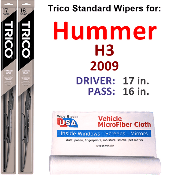 2009 Hummer H3 Wiper Blades (Set of 2)