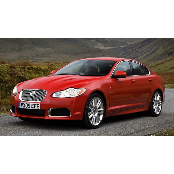 2009 Jaguar XFR UK - 20x30 Inch Glossy Laminated Poster - Stunning Detail and Bold Colors