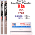 thumbnail image 1 of 2009 Kia Rio Beam Blade Wipers (Set of 2), 1 of 3