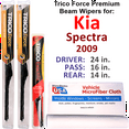 thumbnail image 1 of 2009 Kia Spectra Performance Beam Wipers (Set of 3) w/Rear Wiper, 1 of 3