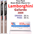 thumbnail image 1 of 2009 Lamborghini Gallardo Beam Blade Wipers (Set of 2), 1 of 3