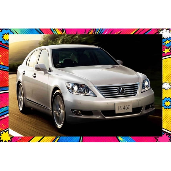 2009 Lexus LS JP - Pop Art Edition | 20x30 Inch Laminated Poster | Vibrant Colors & Stunning Detail Wall Art