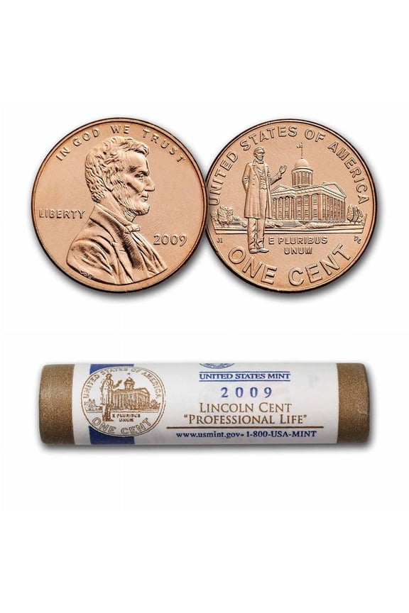 2009 Lincoln Cent Professional Life 50-Coin Roll BU