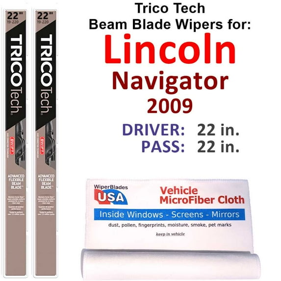 2009 Lincoln Navigator Beam Blade Wipers (Set of 2)