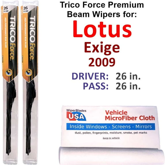 2009 Lotus Exige Performance Beam Wipers (Set of 2)