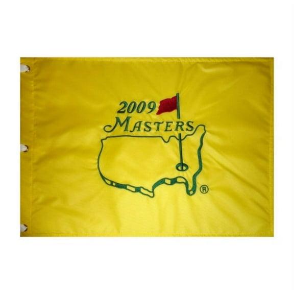 2009 Masters Embroidered Unsigned Golf Pin Flag - Angel Cabrera Champion