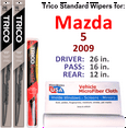 thumbnail image 1 of 2009 Mazda 5 Wiper Blades (Set of 3) w/Rear Wiper, 1 of 3