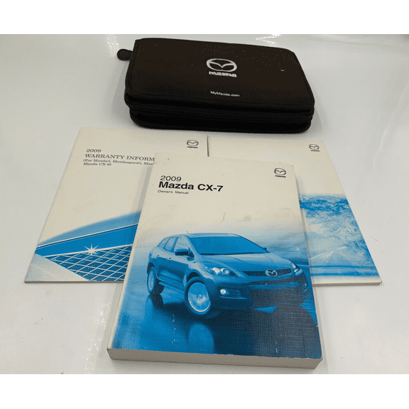 2009 Mazda CX-7 CX7 Owners Manual Set with Case OEM N01B24010