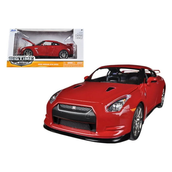 2009 Nissan GT-R R35 Black 1/24 Diecast Car Model by Jada