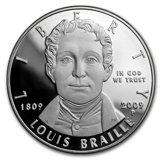2009-P Louis Braille $1 Silver Commem Proof (Capsule only)
