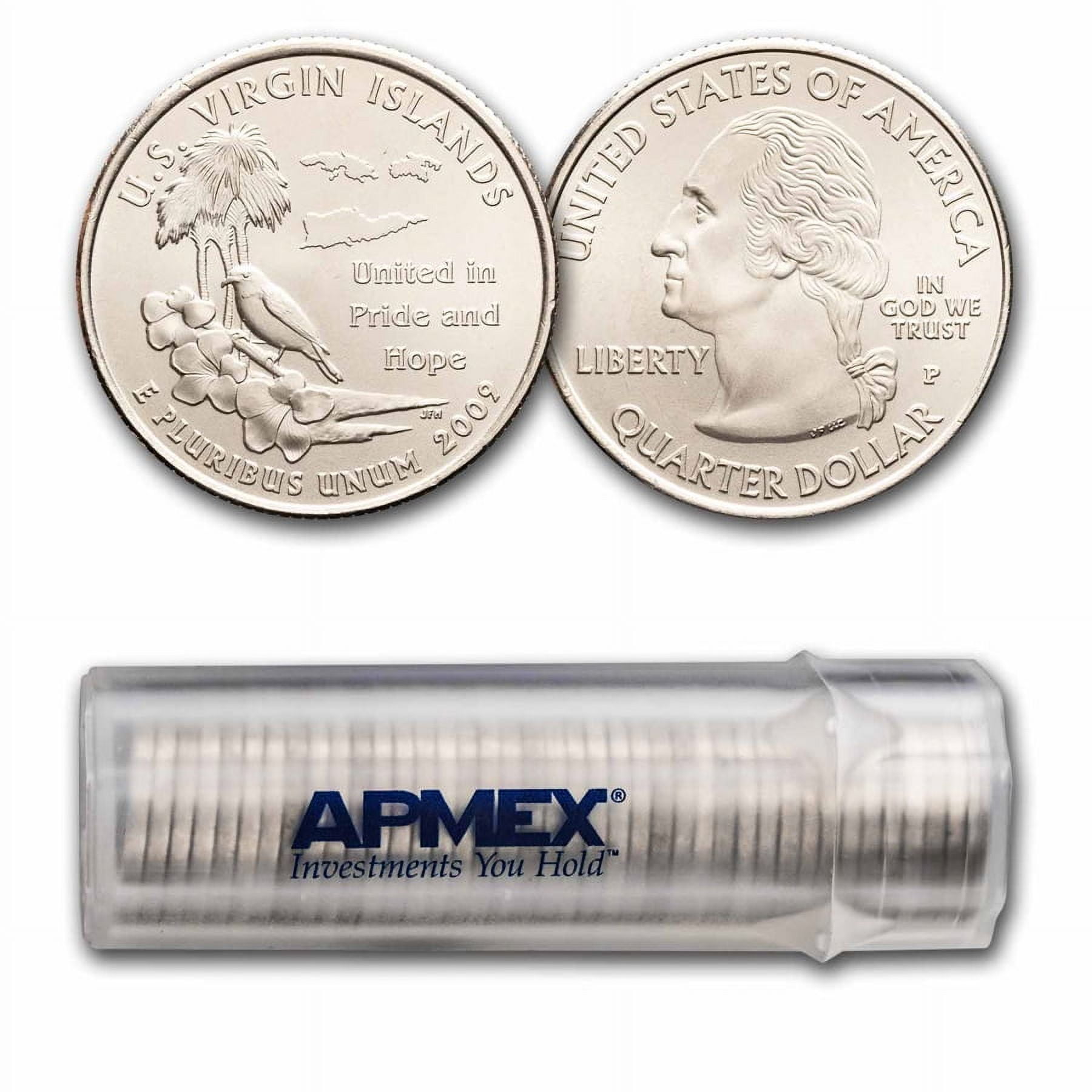 2009-P U.S. Territory U.S. Virgin Islands Quarter 40-Coin Roll BU