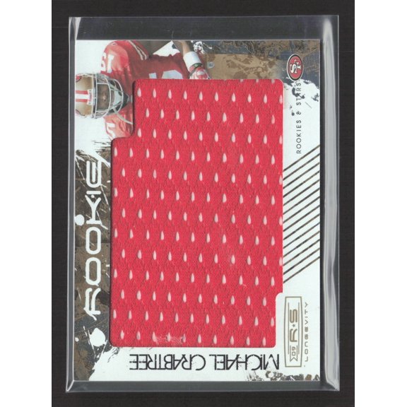 2009 Panini Donruss Rookies & Stars Longevity Michael Crabtree #207 Jersey Patch