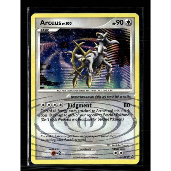 2009 Platinum Arceus Holo Black Star Promo #DP50