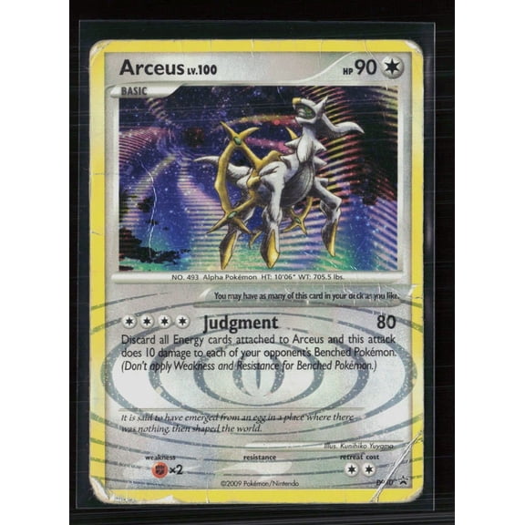 2009 Platinum Arceus Holo Rare #AR10 Pokemon Trading Card English Poor