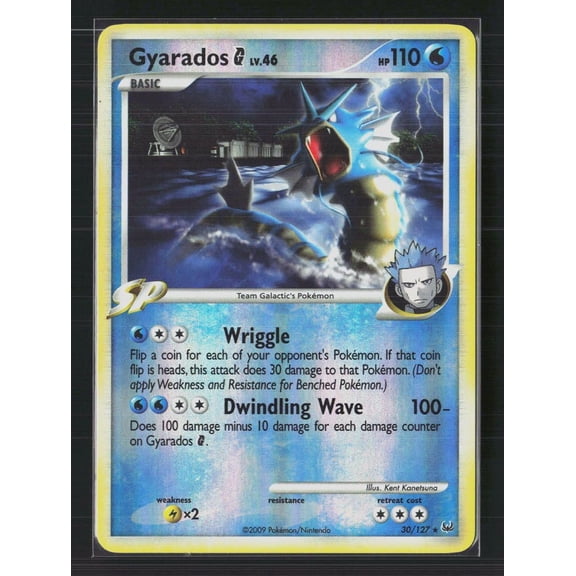 2009 Platinum Rising Rivals Gyarados G Holo Rare #30/127 Lightly Played Pokemon Trading Card