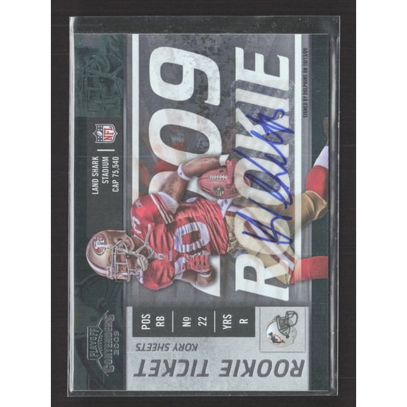 2009 Playoff Contenders Rookie Ticket Kory Sheets #180