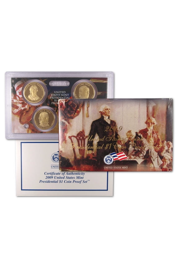 2009 Presidential Dollar Proof Set U.S. Mint Packaging OGP COA