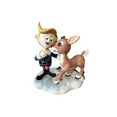 thumbnail image 1 of 2009 Rudolph & Hermey Rudolph the Red-Nosed Reindeer (Rudolph Traditions) Enesco Christmas Tree Ornament 4013876, 1 of 5