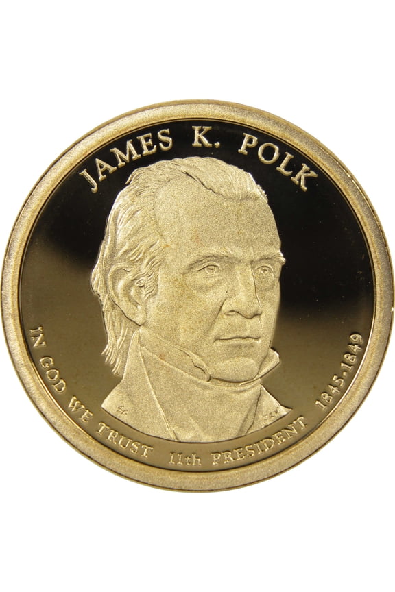 2009 S James K Polk Presidential Dollar Choice Proof $1 Coin