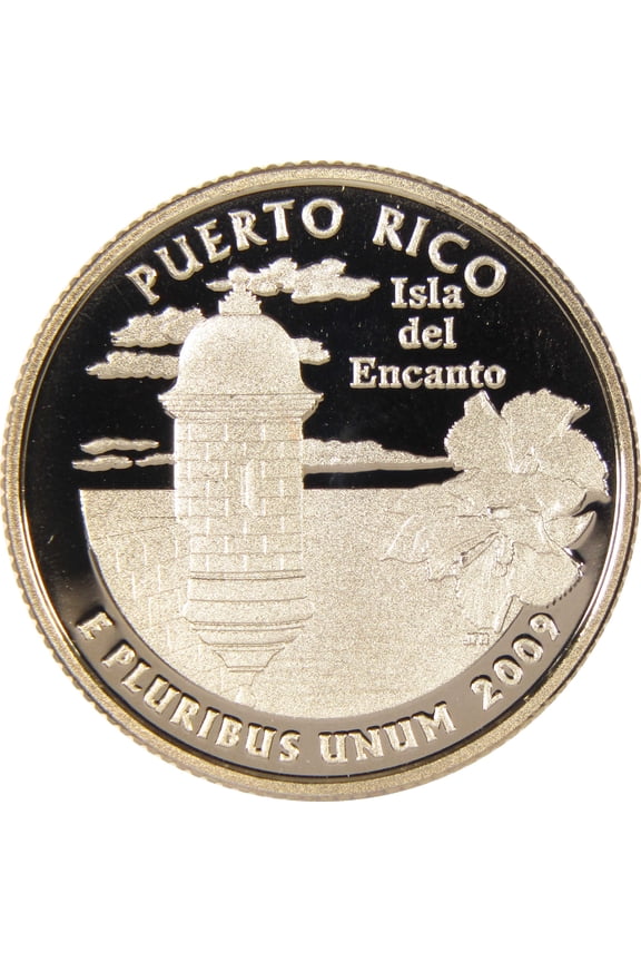 2009 S Puerto Rico DC & US Territories Quarter Clad 25c Proof Coin