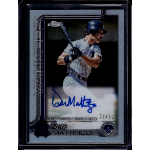 2009 Topps Chrome Don Mattingly #CLA-DM /50 New York Yankees MLB Autographed Baseball Trading Card