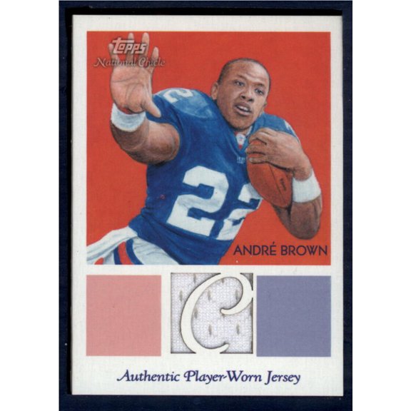 2009 Topps National Chicle Relics #NCRAB Andre Brown NM-MT MEM Football