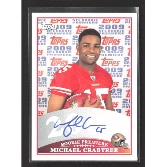 2009 Topps Rookie Premiere Michael Crabtree #RPA-MC