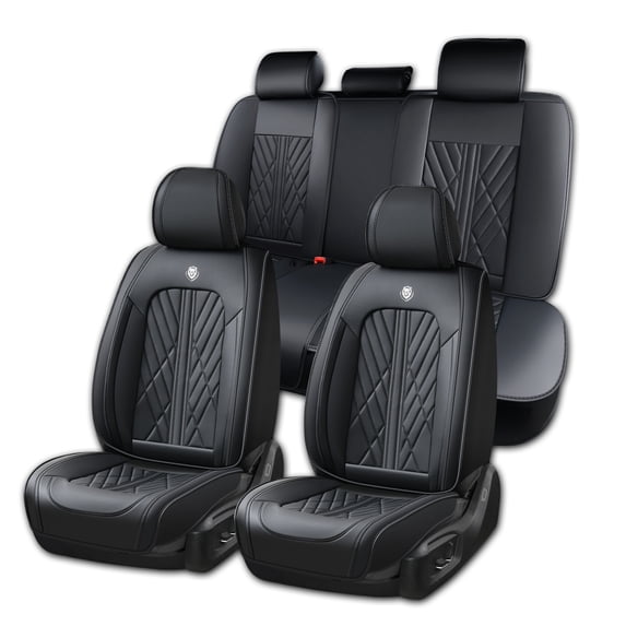 2009 for Toyota 4runner Seat Cover, Black Car Seat Covers, Premium Leather 360° Full Coverage Seat Set Waterproof & Dustproof Refresh Car Interior, Give Your Interior a New Look